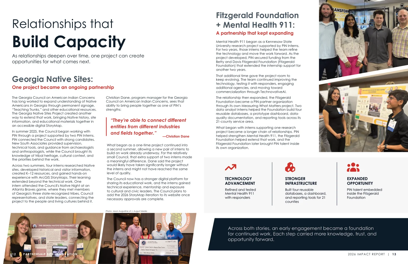 Relationships that Build Capacity impact stories spread
